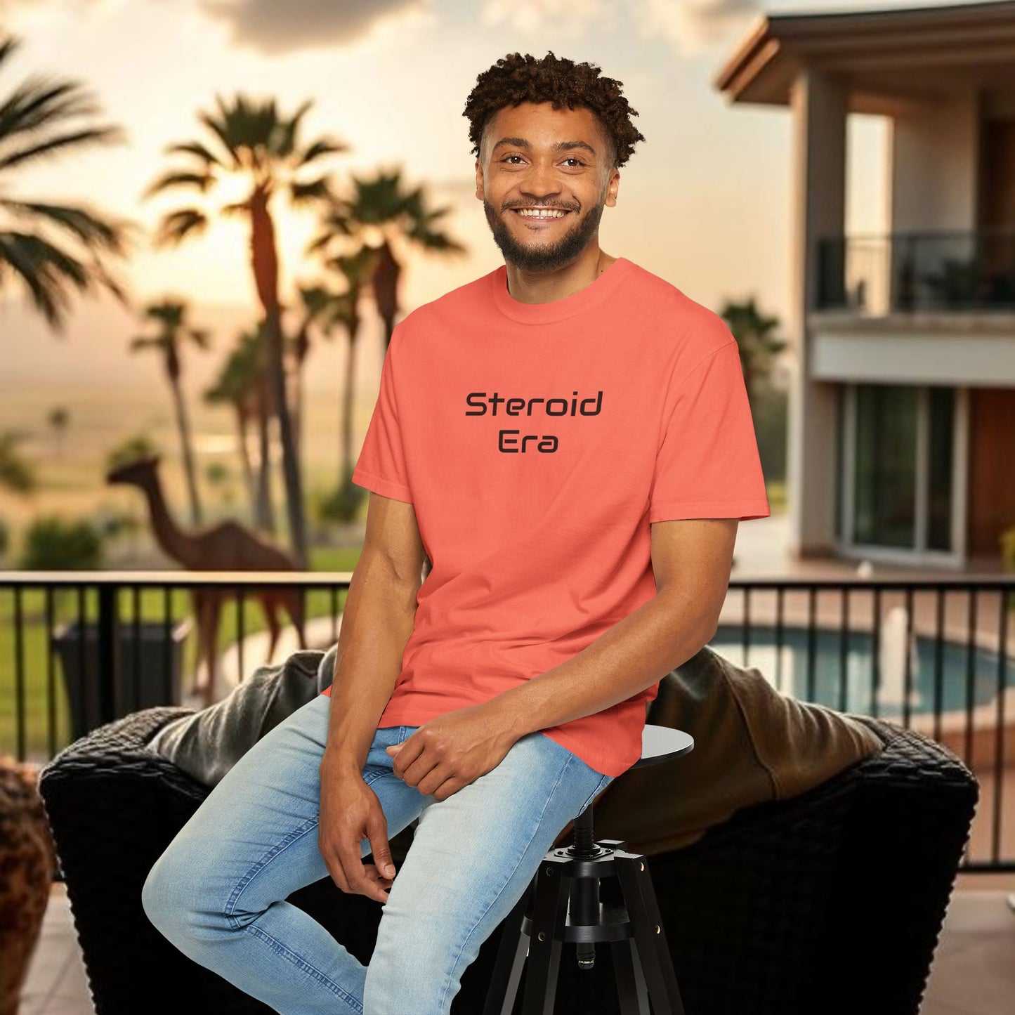 Vintage Baseball Unisex Garment-Dyed T-shirt, 90's Steroid Era Tee Shirt, Athletic Sports Tee, Retro Baseball Shirt, Sports Fan Gift,