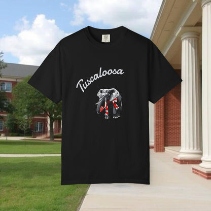Tuscaloosa Elephant T-Shirt — University Pride Vintage Campus Tee, Soft-Style, Perfect T-Shirt for Gameday and the Tailgate