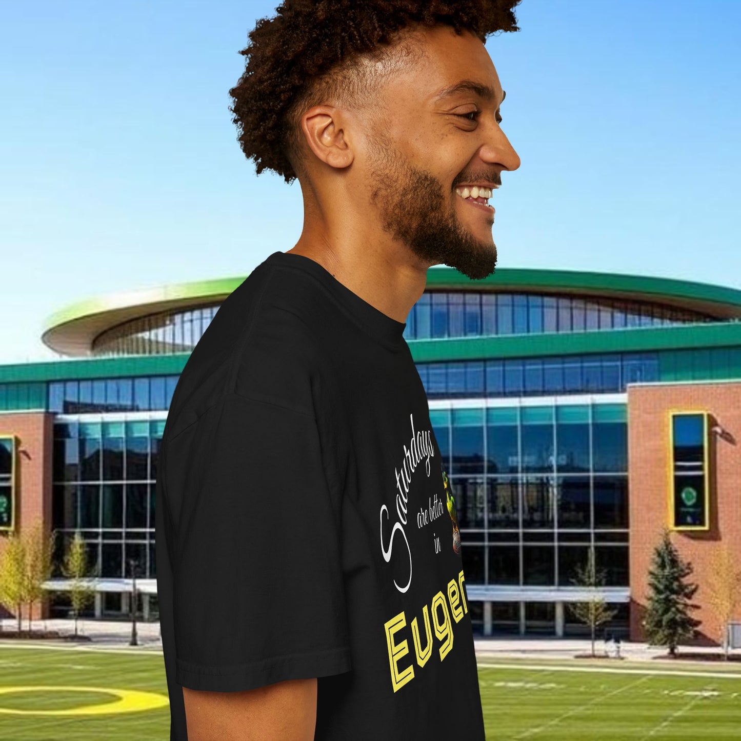 Eugene Saturdays T-Shirt | Unisex Garment-Dyed Tee for Gametime, College Spirit, Graduation, Tailgating, Oregon Fans
