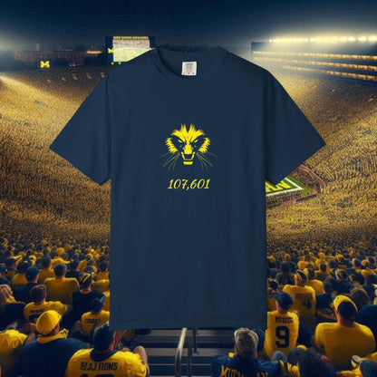 The Big House T-Shirt with Lion Design, Casual Wear, College Sports Apparel, Gift for Him/Her, Graphic Tee for Events, Fan Merchandise