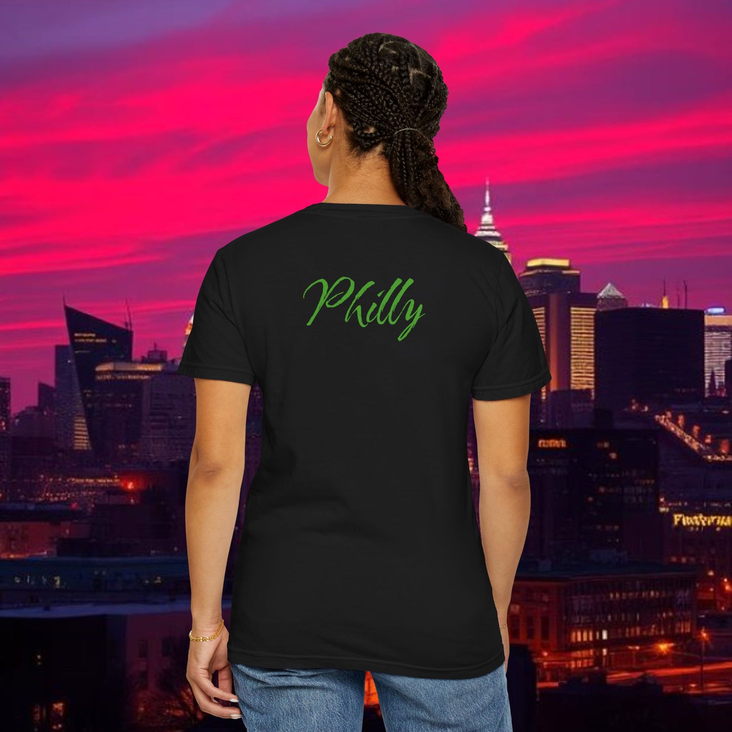 Philly Green Script T-Shirt