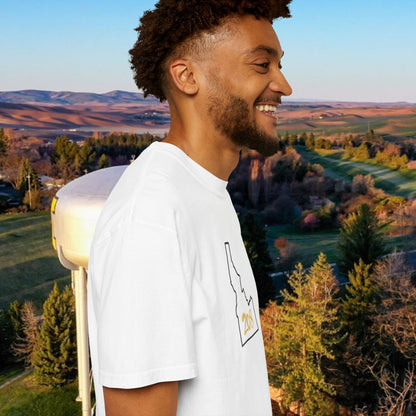 Idaho 208 Unisex Garment-Dyed T-Shirt, Casual Tees, State Pride Apparel, Gift for Idahoans, Gameday Fashion