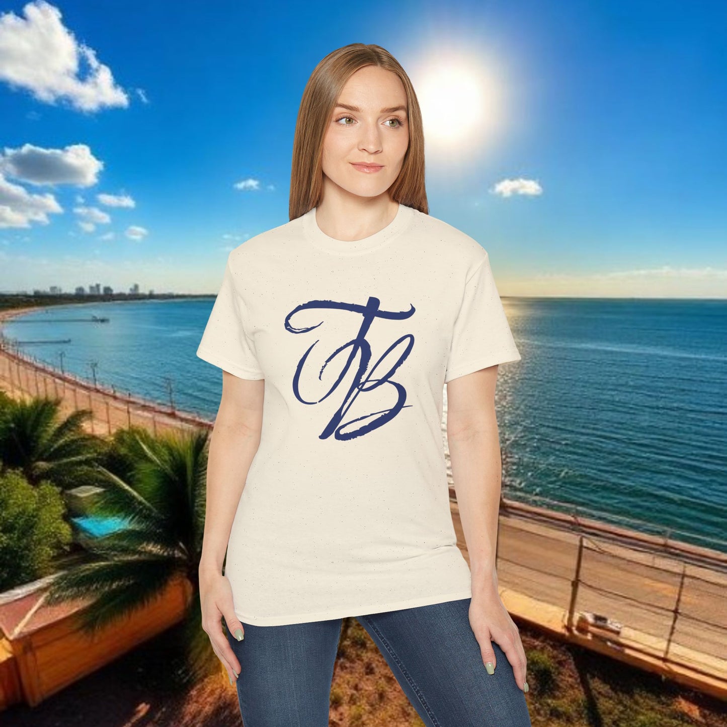 TB Monogram Tee — 813 Tampa Area Short-Sleeve T-Shirt