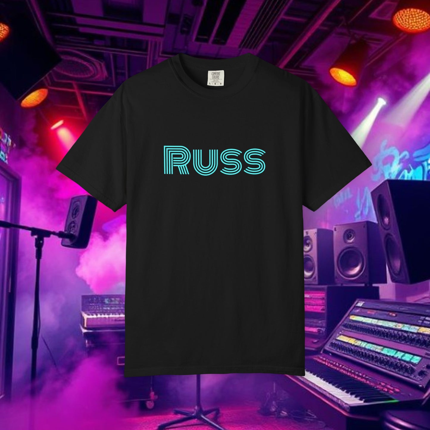 Russ Unisex T-Shirt with Retro Design, Hip-Hop Shirt, Casual Wear, Unique Style, Russ Apparel