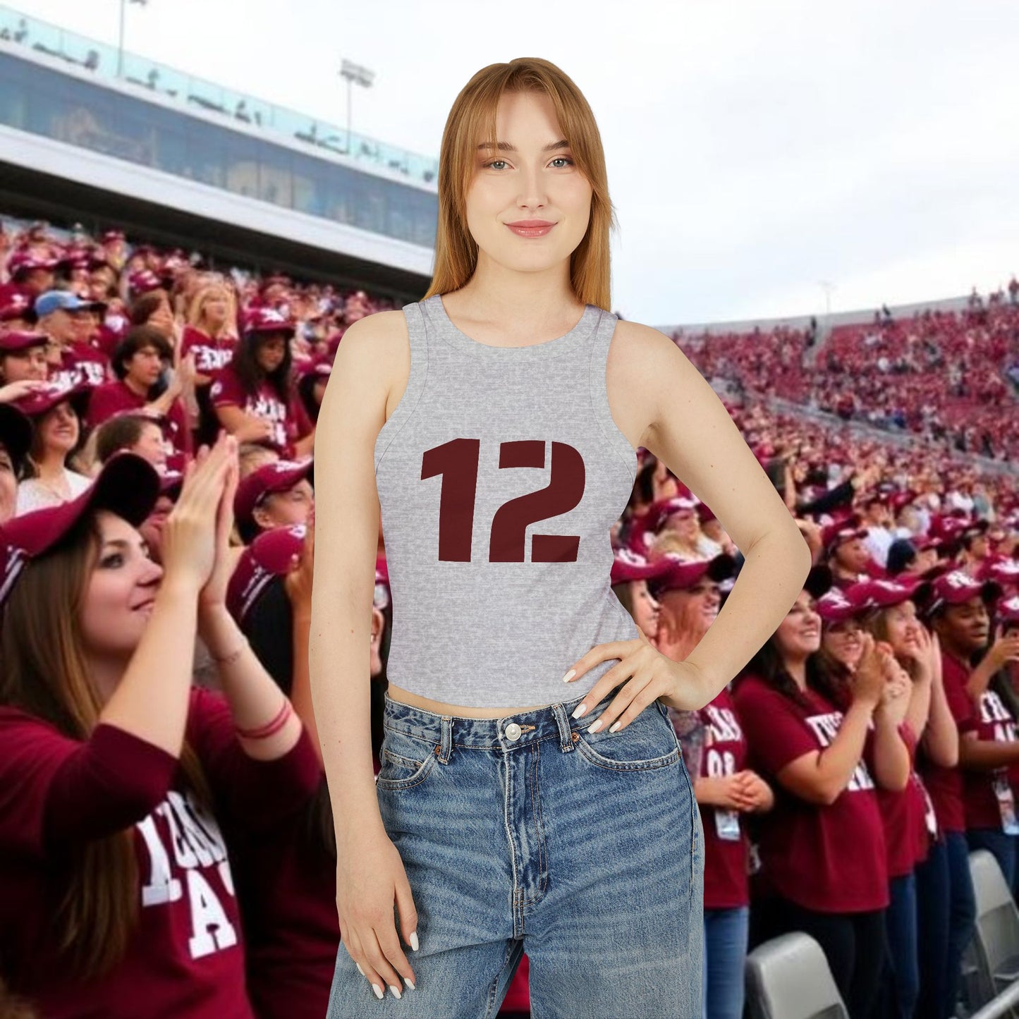 Cheerful Game Day Tank Top, Supportive Athletic Wear, Perfect for Sports Events, Casual Outing, Summer Gatherings, Gameday Fashion