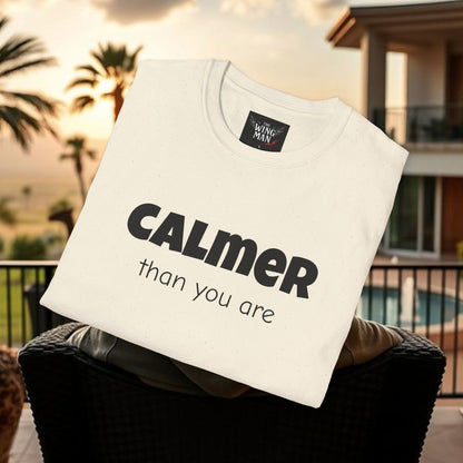 Calm Vibes Unisex Softstyle T-Shirt | Relaxing Tee, Chill Shirt, Gift for Stress Relief, Casual Wear, Mindfulness Apparel