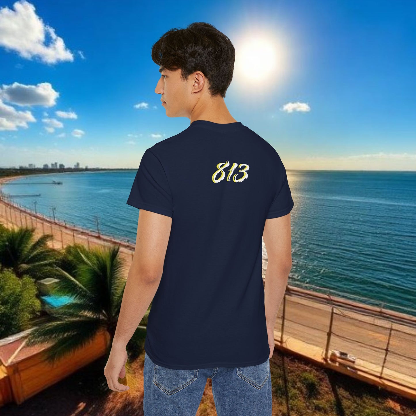 TB Monogram Tee — 813 Tampa Area Short-Sleeve T-Shirt