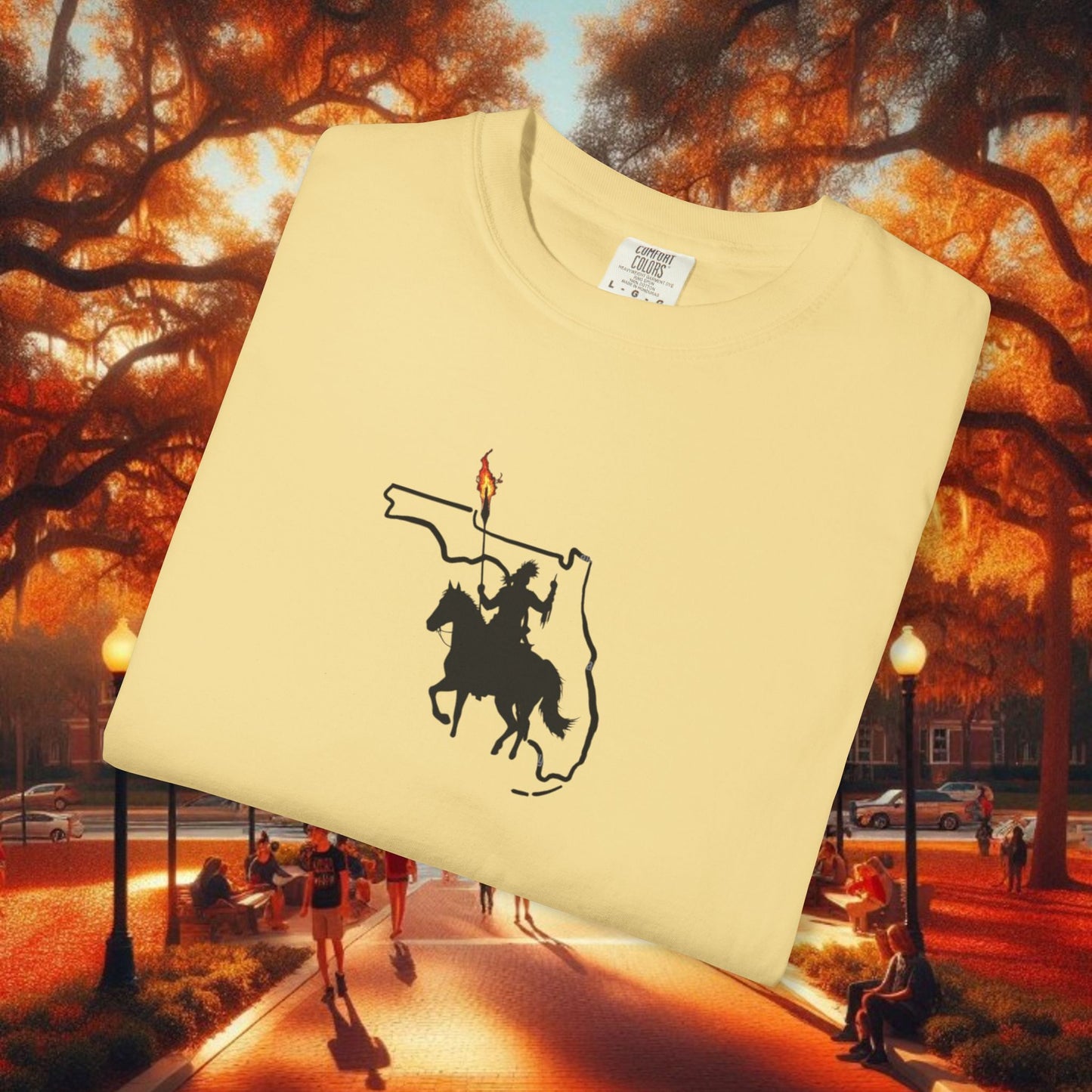 T-Shirt with Tally Design, Casual Wear, Gift for Sports Fans, College Apparel, Summer Fashion, State Pride Tee