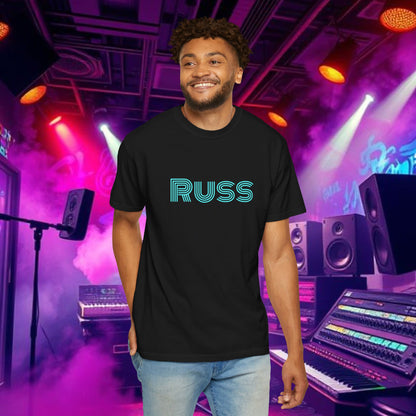 Russ Unisex T-Shirt with Retro Design, Hip-Hop Shirt, Casual Wear, Unique Style, Russ Apparel