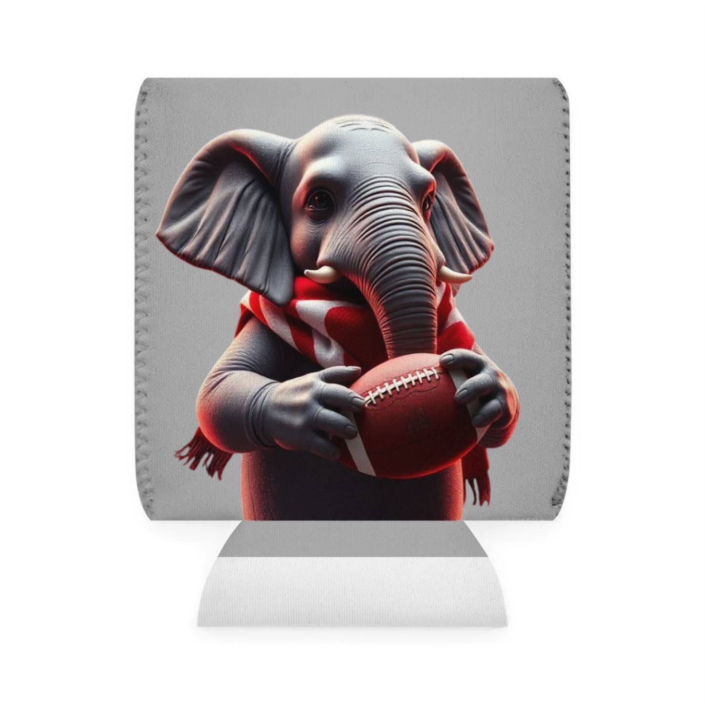 Football Elephant Can Cooler Sleeve | Unique Drink Holder, Tailgating Gift, Sports Fan Accessory, Party Favor, Game Day Essential