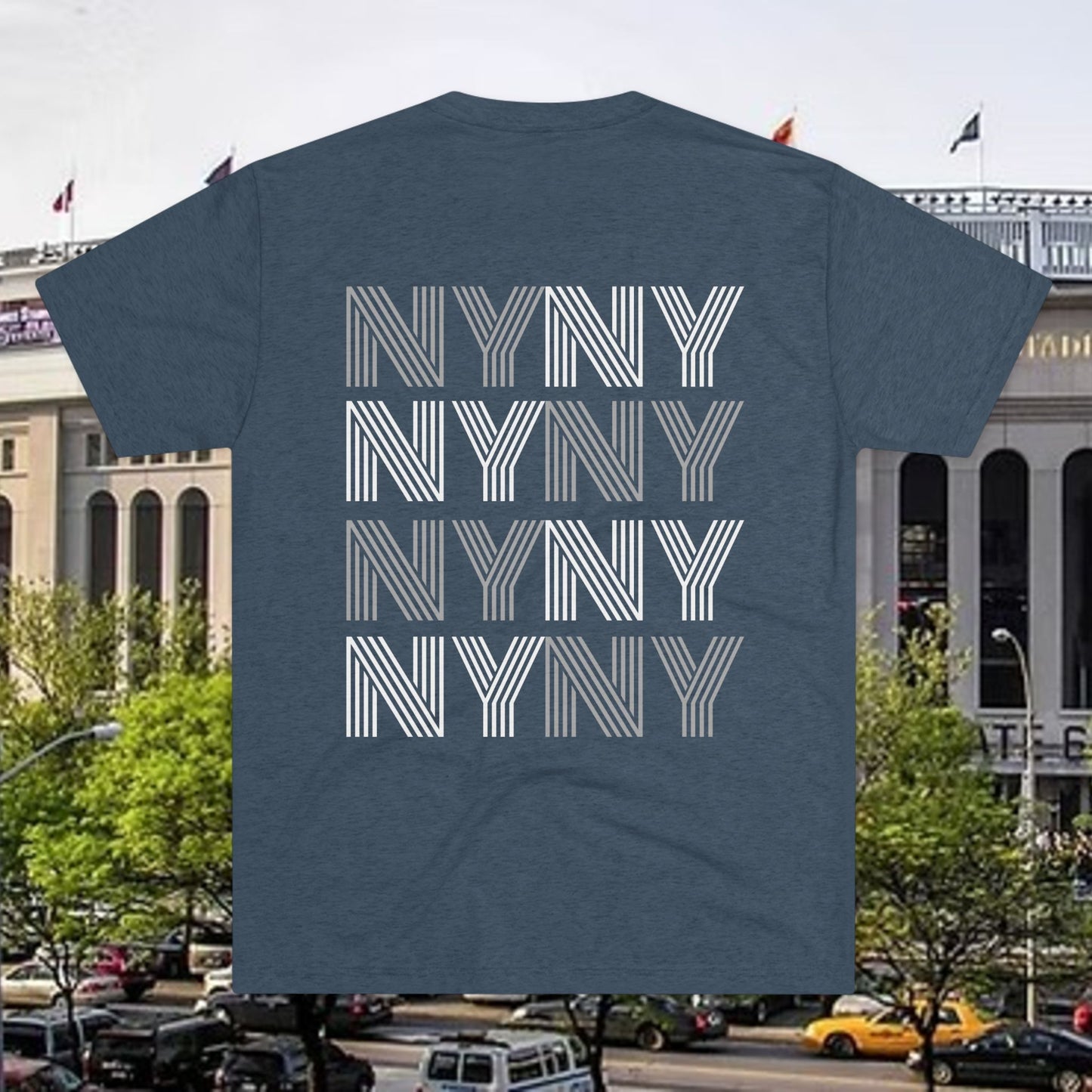 New York Script & NYNY Graphic Tee, Tri-Blend T-Shirt, Super Soft