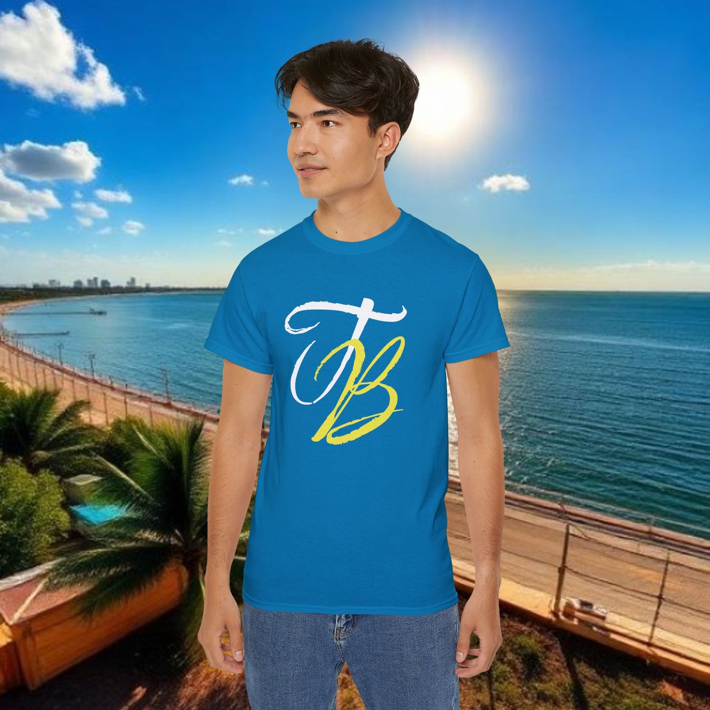 TB Monogram Tee — 813 Tampa Area Short-Sleeve T-Shirt