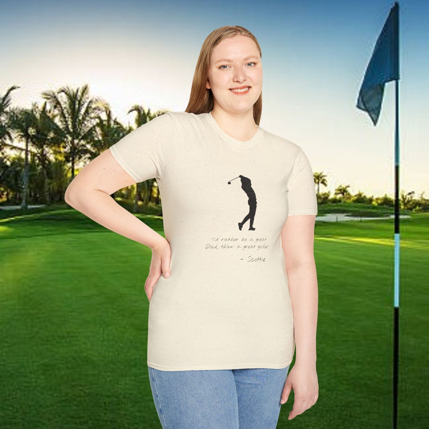 Golf-Inspired Unisex T-Shirt, Perfect Gift for Dad, Father's Day Present, Sporty Style Tee, Casual Wear, Golf Lover Apparel