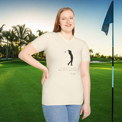 Golf-Inspired Unisex T-Shirt, Perfect Gift for Dad, Father's Day Present, Sporty Style Tee, Casual Wear, Golf Lover Apparel