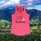 Bozeman Saturdays Racerback Tank, Women's Workout Top, Casual Summer Top, Gift for College Students