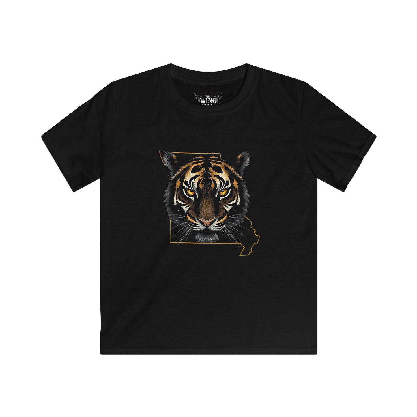 Tiger Kids Softstyle Tee, Kids Shirt, State Pride Tee, Animal Lover Gift, Birthday Gift, School Spirit Shirt