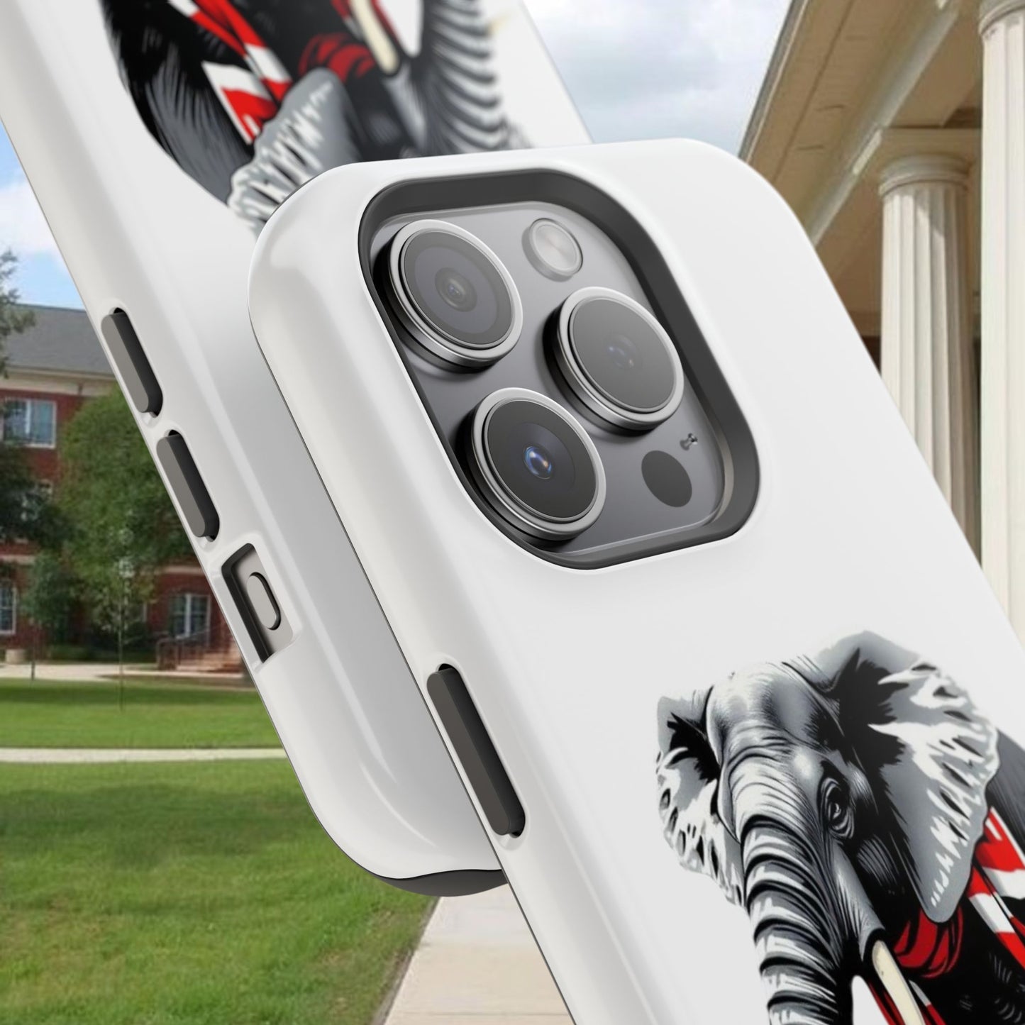 Vibrant Elephant Tough Cases - Unique Phone Case, Wildlife Lover Gift, Sports Team Accessory, Trendy Phone Cover, Fun Animal Design