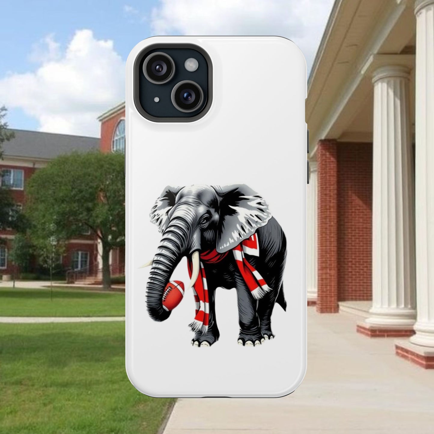 Vibrant Elephant Tough Cases - Unique Phone Case, Wildlife Lover Gift, Sports Team Accessory, Trendy Phone Cover, Fun Animal Design