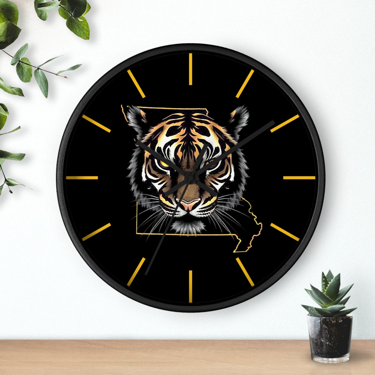 Tiger Wall Clock - Perfect for Missouri Residents, Home Decor, Gifts, and Unique Accents