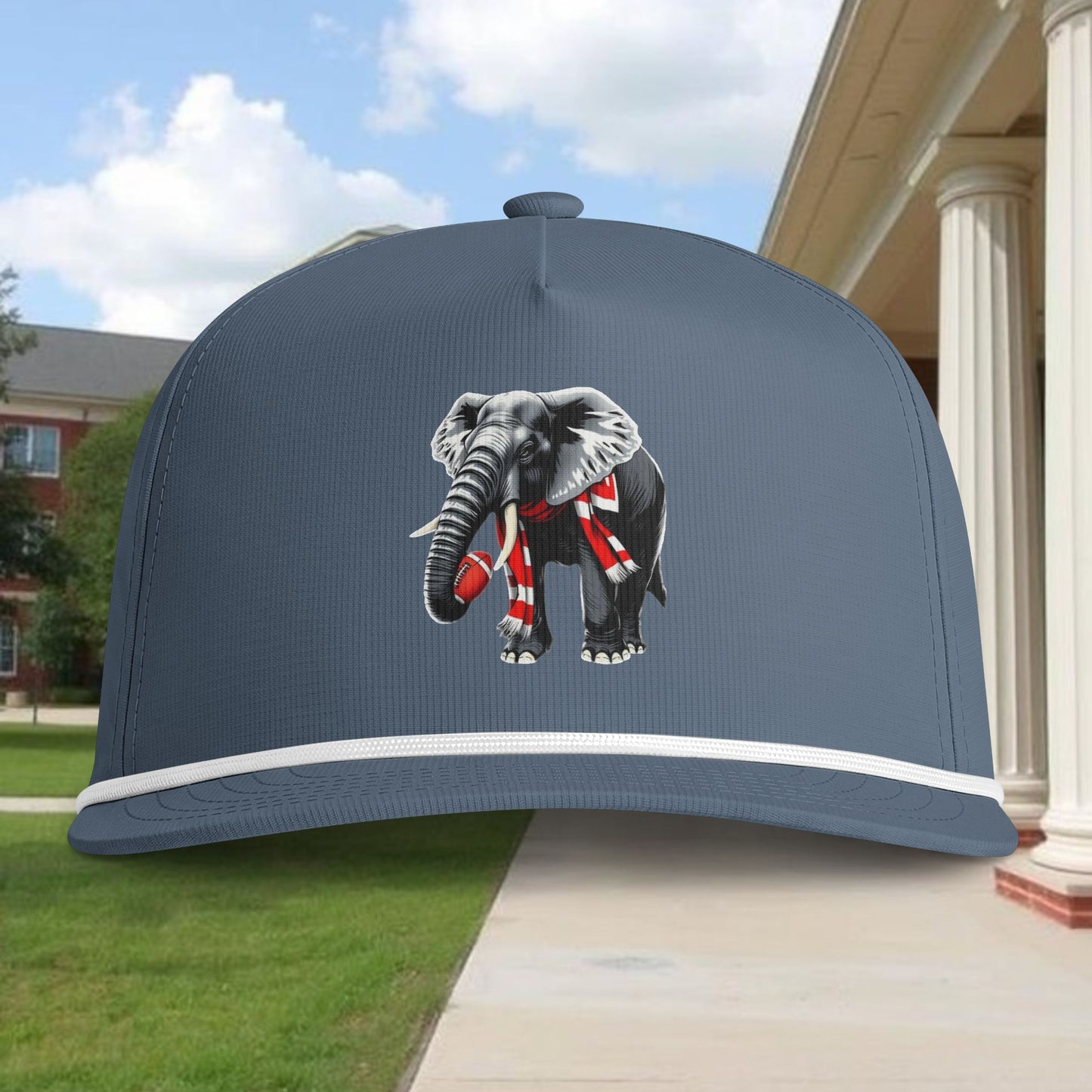 Elephant Mascot Rope Cap - Vintage Team Trucker Hat