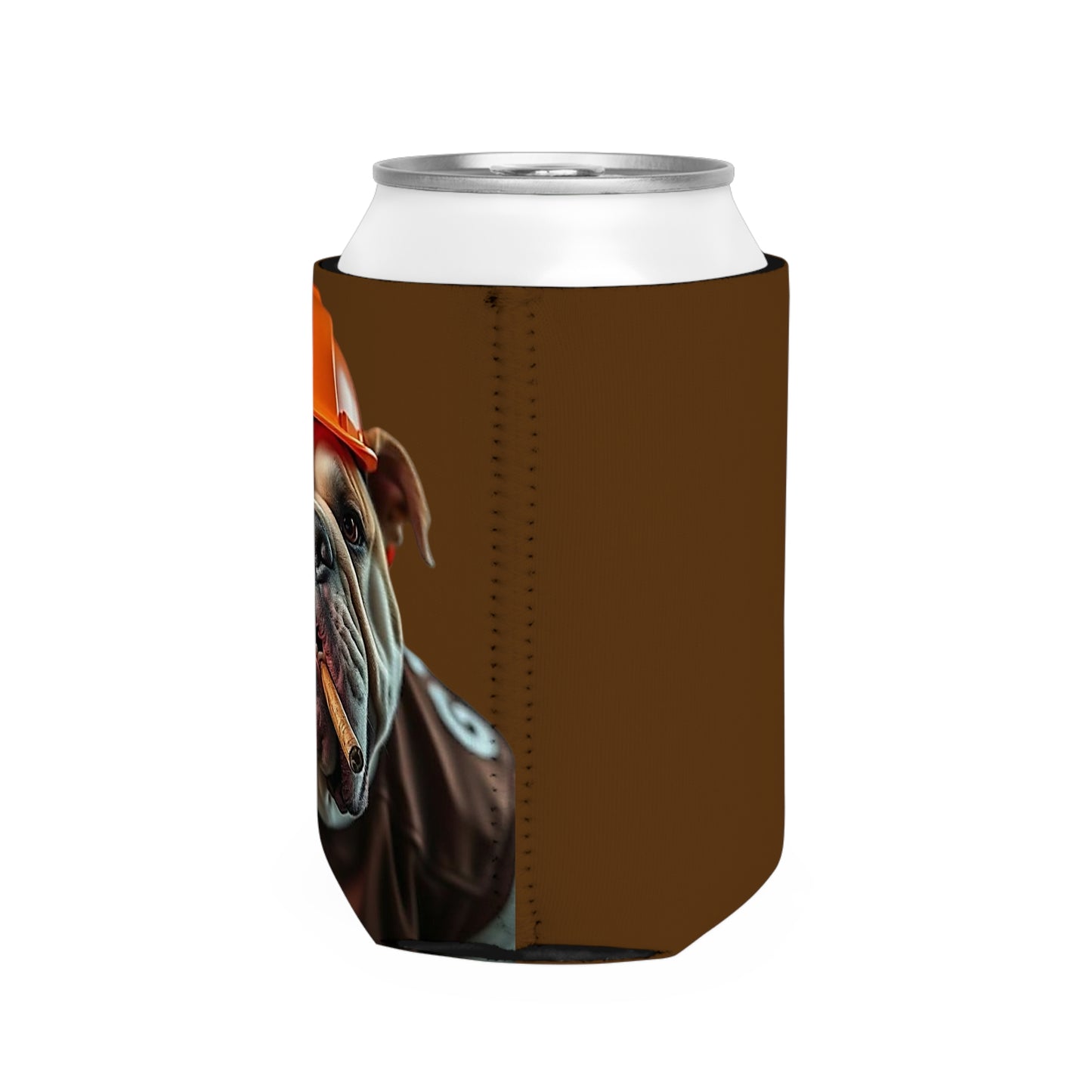 Fun Bulldog Can Cooler Sleeve - Perfect for BBQs, Tailgates, or Gifts! Beverage Insulator, Dog Lover Accessory, Funny Drink Holder