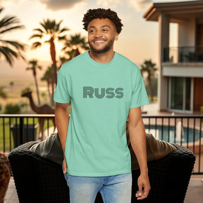 Russ Unisex T-Shirt with Retro Design, Hip-Hop Shirt, Casual Wear, Unique Style, Russ Apparel