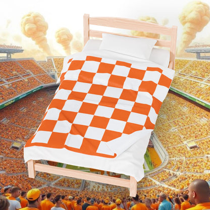 Cozy Checkered Velveteen Plush Blanket - Perfect Gift for Home Decor, Fall, Winter, Birthdays, or Cozy Evenings