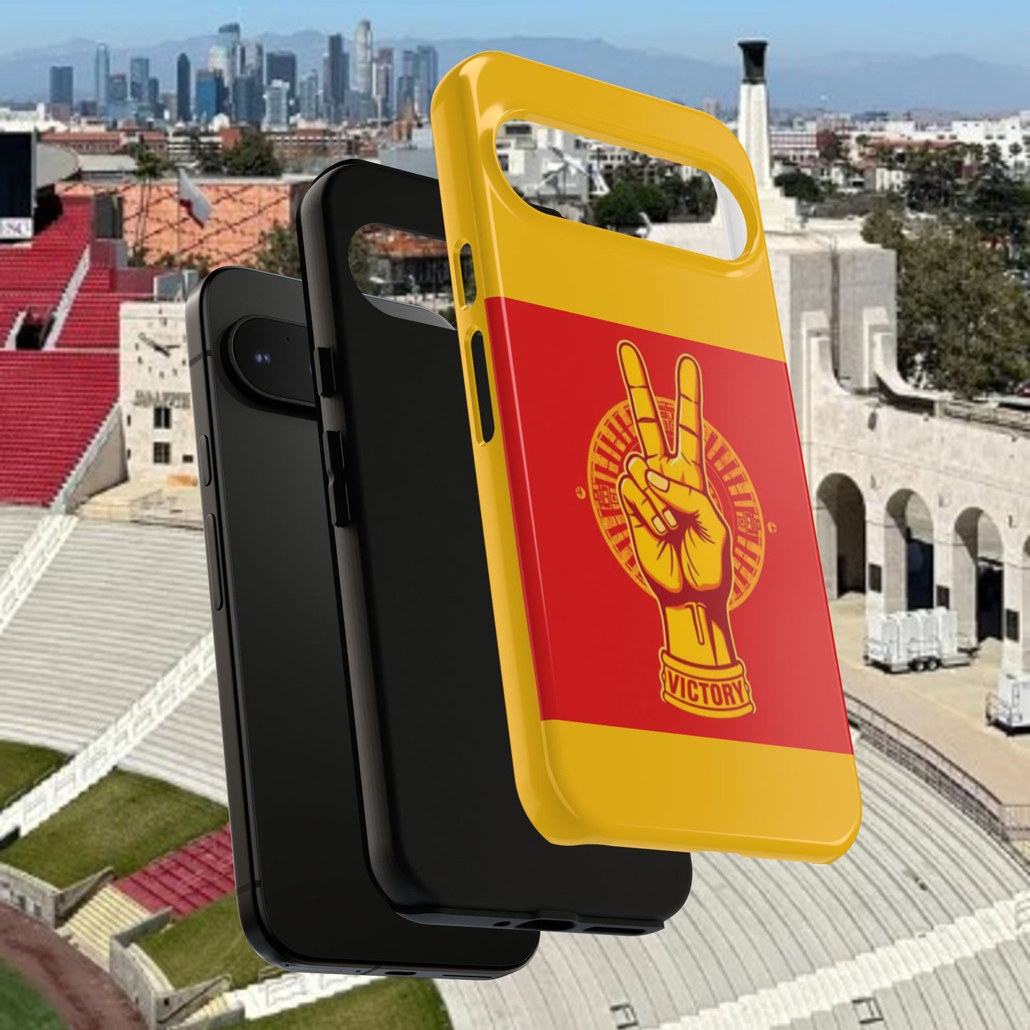 Victory Inspired Symbol Phone Case, Tough Phone Cover, Gift for Empowerment, Inspirational Tech Accessory, Unique Phone Protection