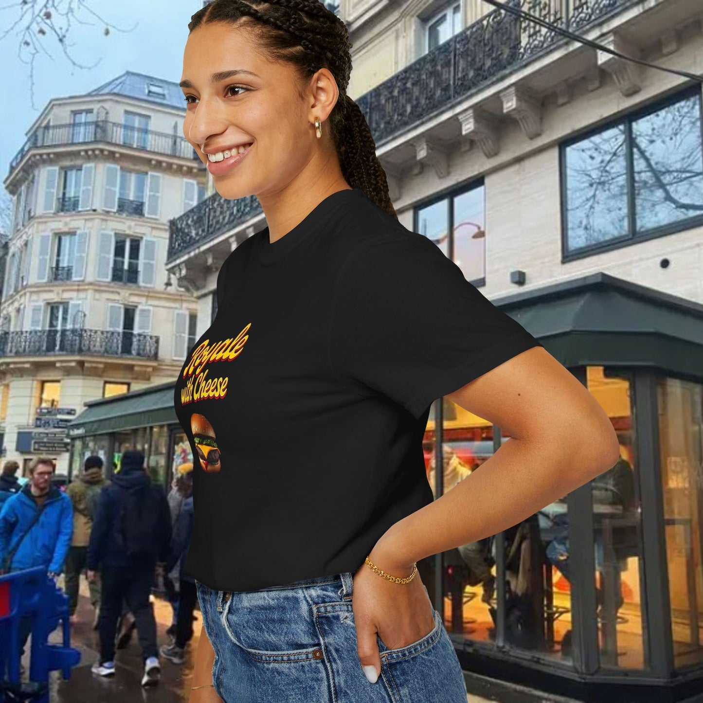 Royale with Cheese Graphic Tee, Movie Shirt, Fun Gift for Movie Fans, Fun Apparel, Summer Wear