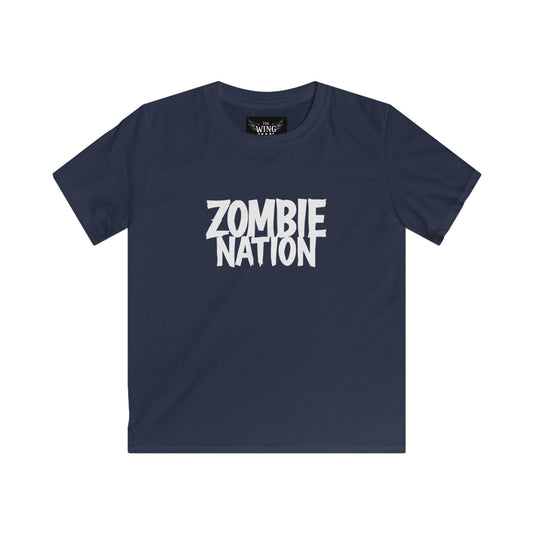Kids Zombie Nation Tee, Cool T-Shirt for Boys and Girls, Fun Summer Wear, Kid's Shirt, Gameday Shirt