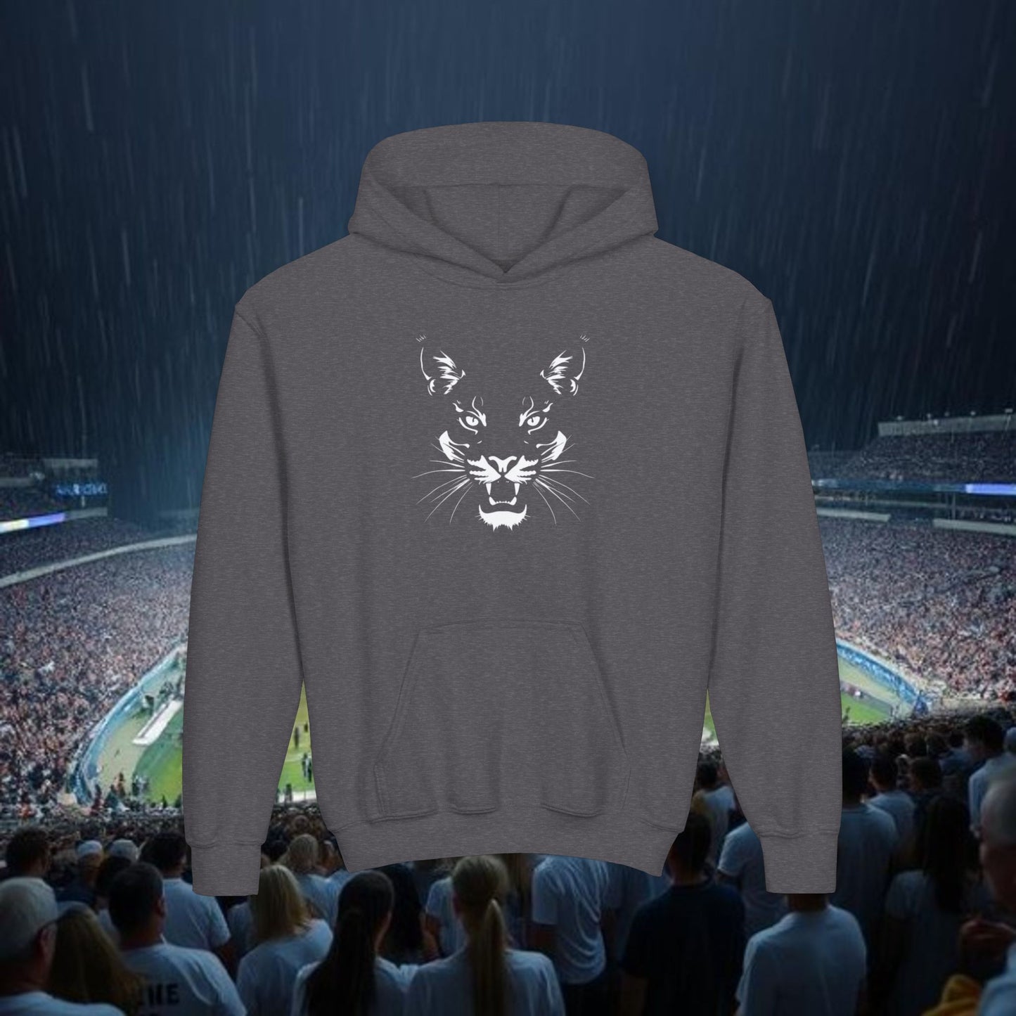 Youth Spirit Hooded Sweatshirt, Trendy Hoodie for Kids, Sportswear, Outdoor Activities, Game Day Apparel