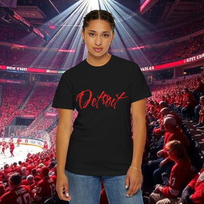 Detroit Script T-Shirt — City Pride Tee