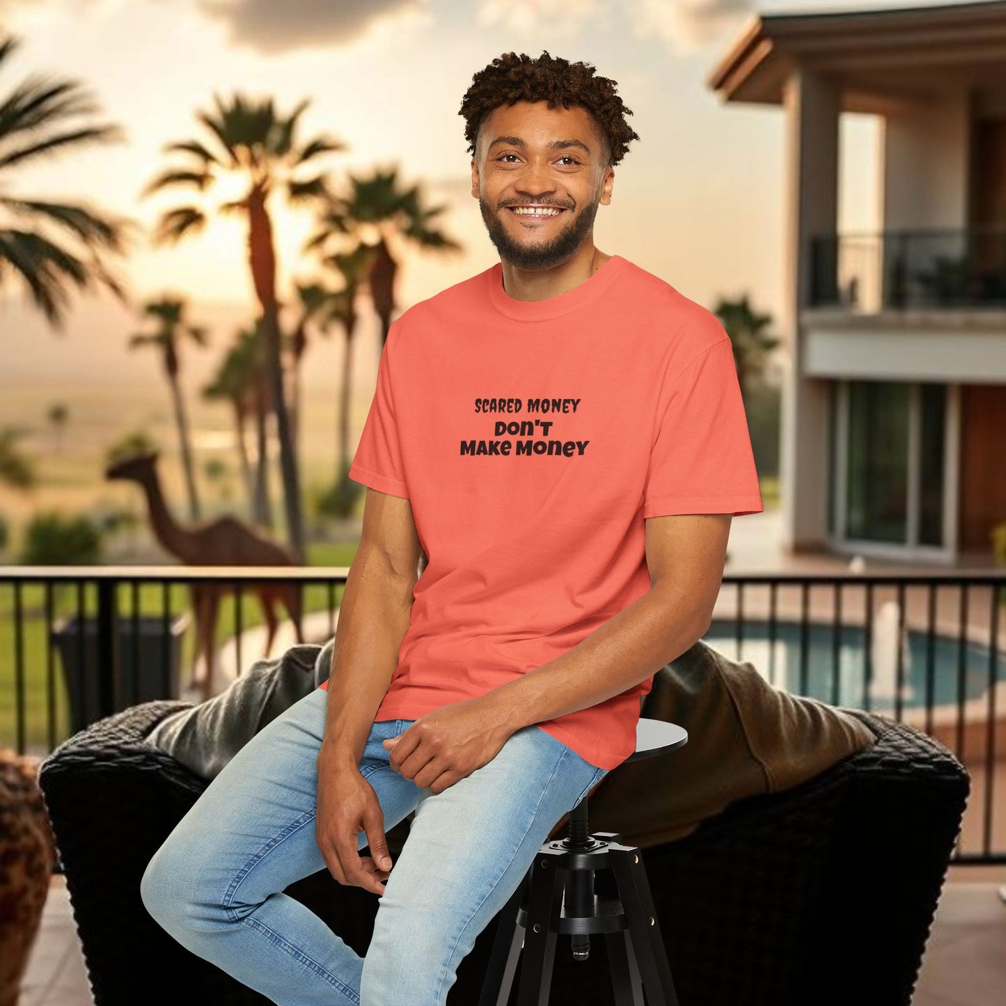 Wing Man Scared "Money Don't Make Money" - Casual Wear, Gifts for Entrepreneurs, Financial Freedom, Trendy Apparel, Affirmation Shirt