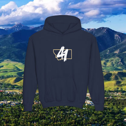 Youth Hoodie - '41' Minimalist Graphic Pullover