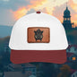 Wild Boar Leather Patch Baseball Cap — Mid Profile