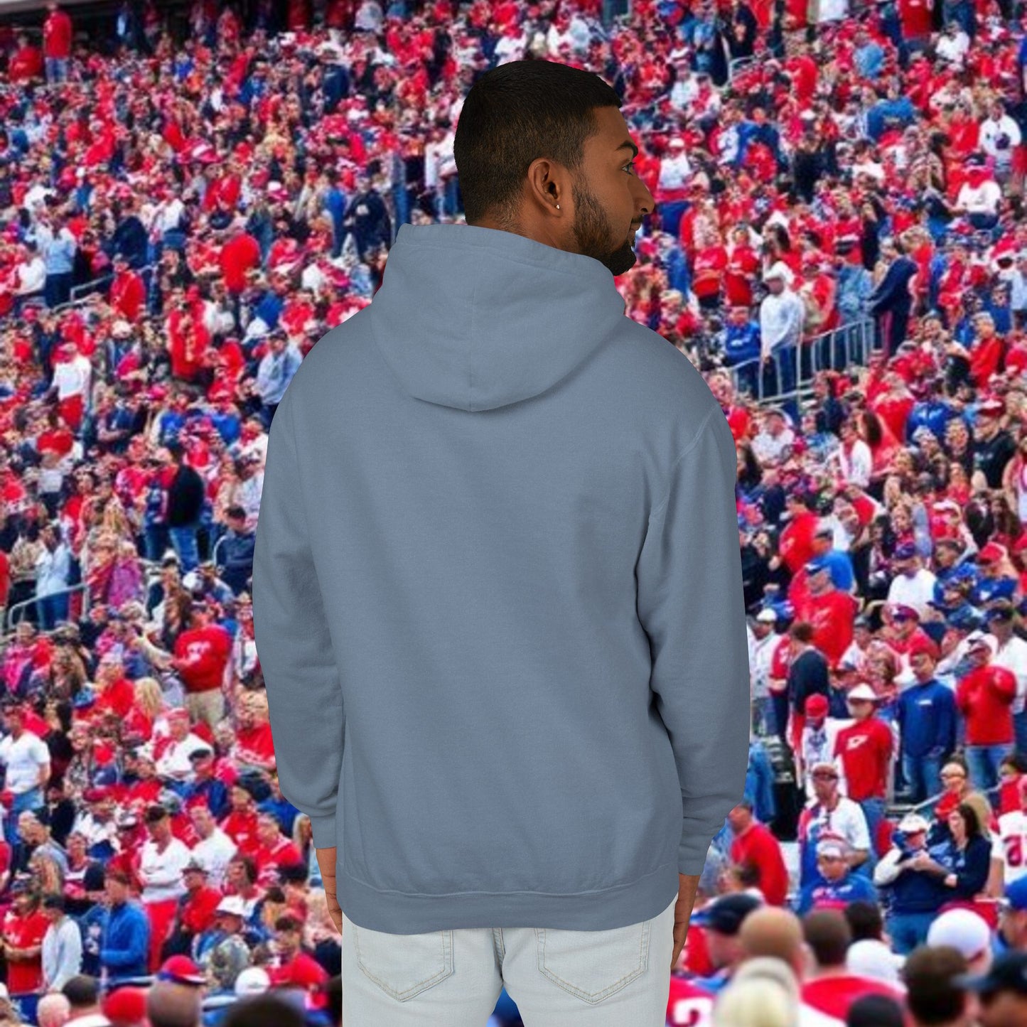 Oxford Lightweight Hoodie, Unisex Casual Wear, Perfect for Game Days, Gift for Sports Fans, Western Style Sweatshirt