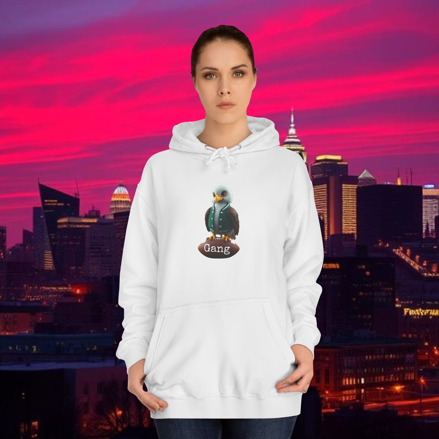 Hoodie with Quirky Design, Unisex Apparel for Football Fans, Comfortable Pullover for Game Day, Perfect Back-to-School Gift