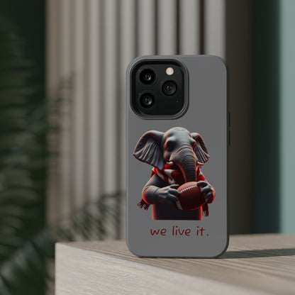 Elephant Football Case - Impact-Resistant Phone Cover, Unique Gift for Sports Lovers, Animal Case for Kids, Fun Accessories, Durable