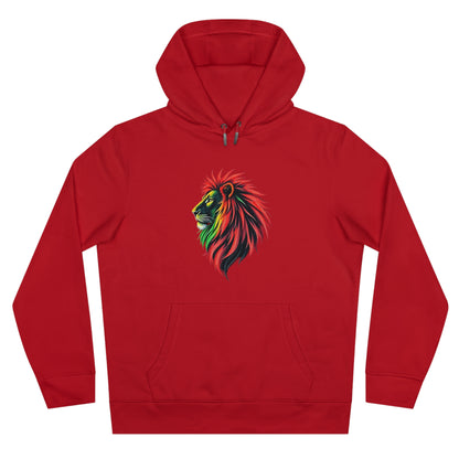 Vibrant Lion King Hoodie, Warm and stylish with Artistic and Vibrant Lion Graphic.