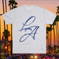 LA Script T‑Shirt — Vintage Los Angeles Graphic Tee, Super Soft Tri-Blend Material