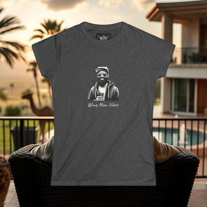 Wing Man Vibes Women's Softstyle Tee - Chill Vibes for Everyday Comfort, Graphic Tee, Casual Wear, Gift for Her, Summer Style, Inspirational Fashion