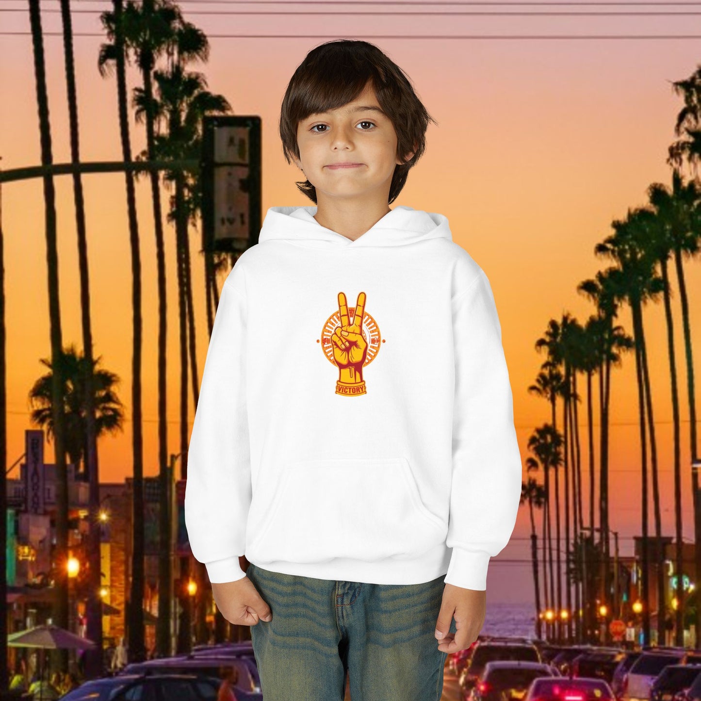 Youth Victory Inspired Hooded Sweatshirt, Comfortable Youth Hoodie, Perfect for Casual Wear, Gift for Friends, Inspirational Fashion