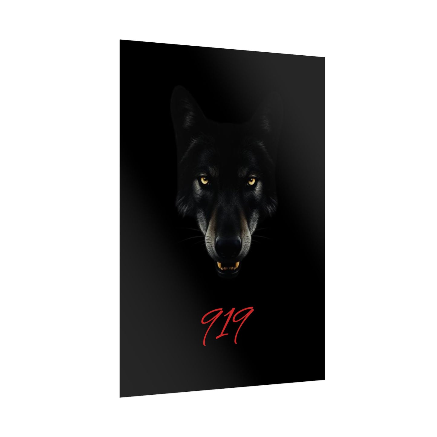 Wolfpack Art Poster, Wolf 901 Raleigh Poster, Gift for Die Hard Fans, Home Decor, 919 Design