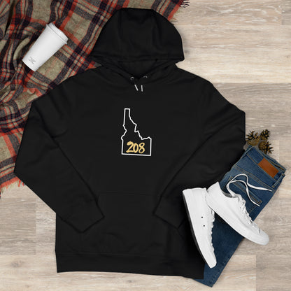 Idaho 208 King Hooded Sweatshirt, Cozy Hooded Sweatshirt, Unique Idaho Apparel, Perfect Gift for Outdoor Lovers, Casual Wear for All Seasons