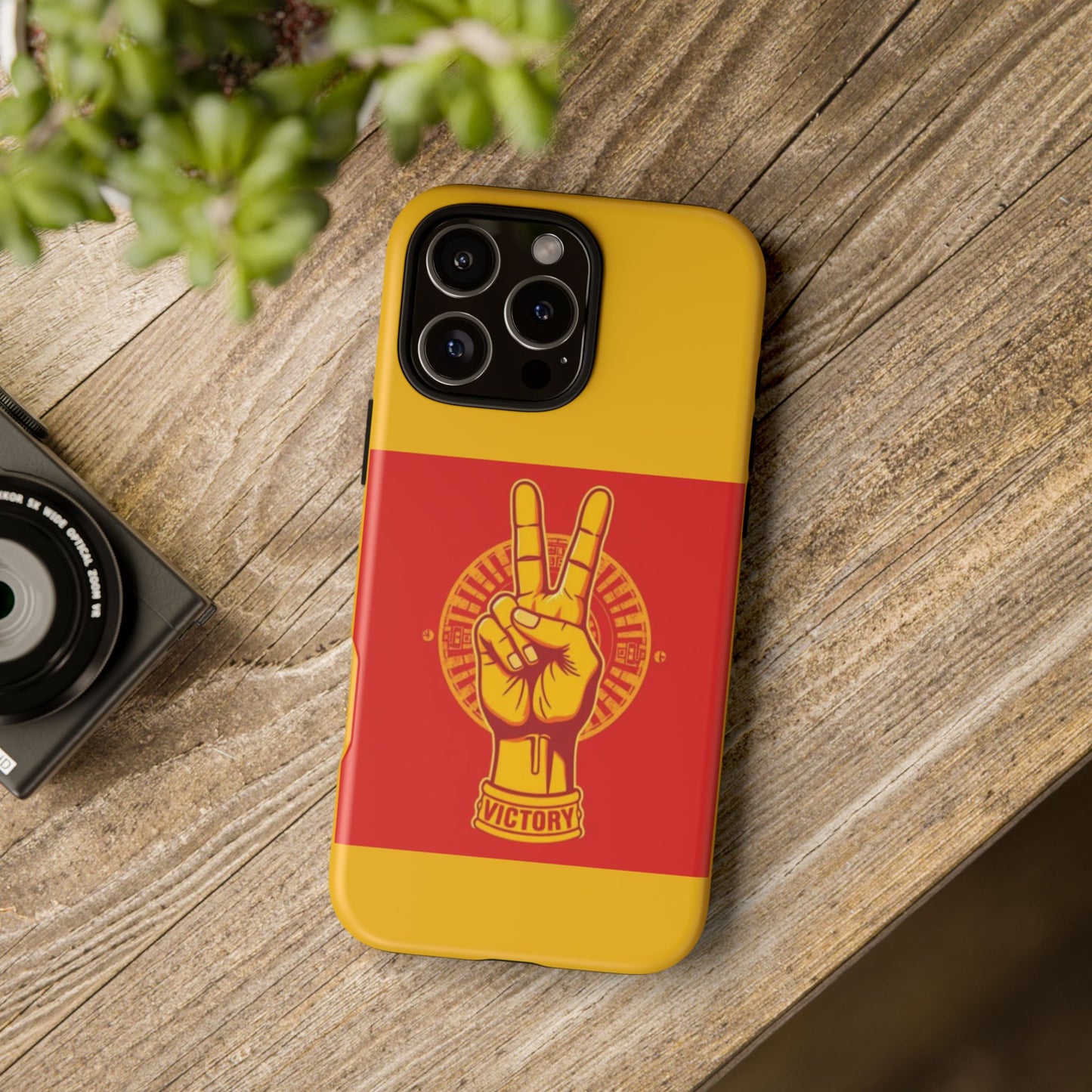 Victory Inspired Symbol Phone Case, Tough Phone Cover, Gift for Empowerment, Inspirational Tech Accessory, Unique Phone Protection