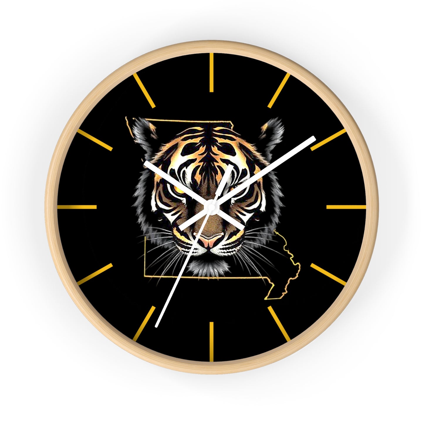 Tiger Wall Clock - Perfect for Missouri Residents, Home Decor, Gifts, and Unique Accents
