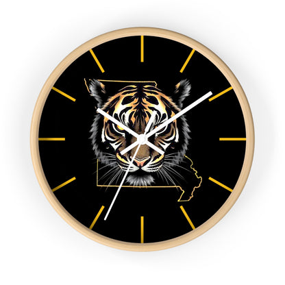 Tiger Wall Clock - Perfect for Missouri Residents, Home Decor, Gifts, and Unique Accents