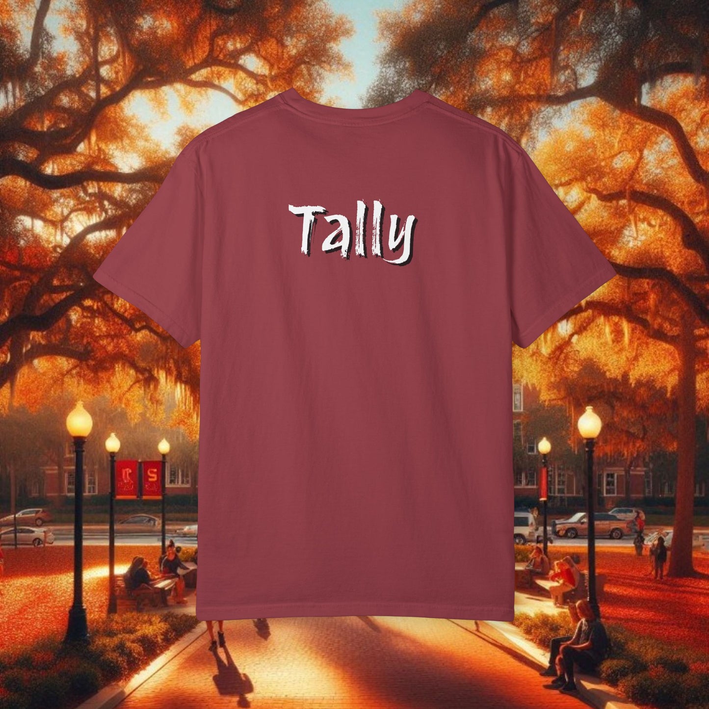 T-Shirt with Tally Design, Casual Wear, Gift for Sports Fans, College Apparel, Summer Fashion, State Pride Tee