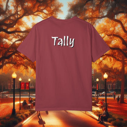 T-Shirt with Tally Design, Casual Wear, Gift for Sports Fans, College Apparel, Summer Fashion, State Pride Tee