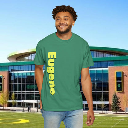 Eugene Fan T-Shirt, Unisex Sports Tee, Game Day Apparel, Football Fan Gear, College Team Shirt, Quack Spirit Wear